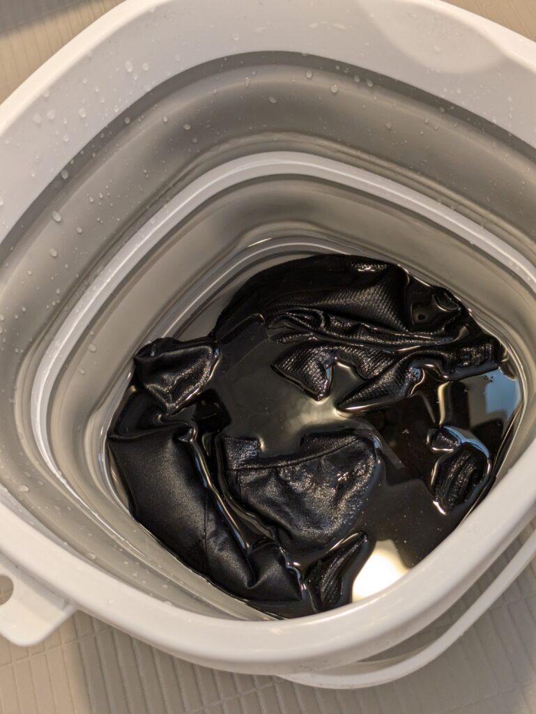クエン酸に浸けた衣類
